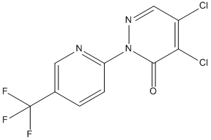 4,5-DICHLORO-2-[5-(TRIFLUOROMETHYL)PYRIDIN-2-YL]PYRIDAZIN-3(2H)-ONE